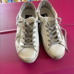 White and Gray Sneakers